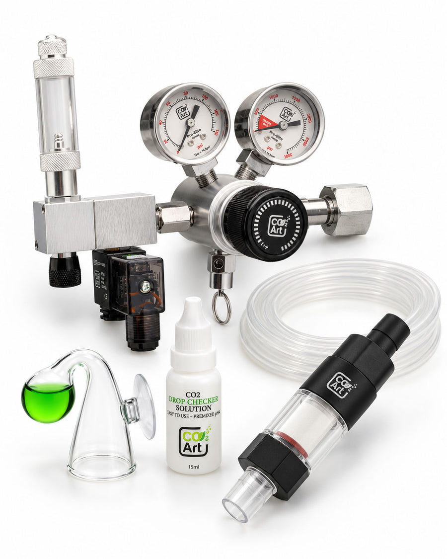 New Pro-Elite Series V2 Complete Aquarium CO2 System with New Inline CO2 Diffuser